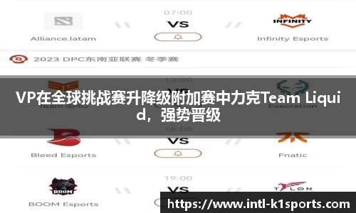 VP在全球挑战赛升降级附加赛中力克Team Liquid，强势晋级